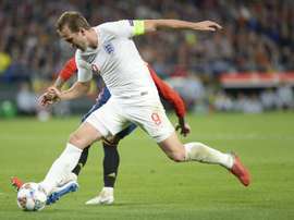 Kane cuajó un gran partido ante España. AFP