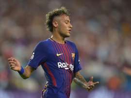 Neymar estava envolvido em processo movido pelo Santos contra o Barcelona. AFP