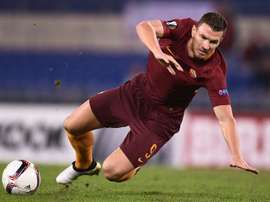 Romas Edin Dzekofired a series of blanks as Roma were held to a scoreless draw at Empoli. AFP
