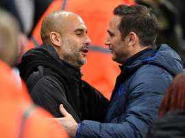 Le message de Guardiola après le licenciement de Lampard. AFP