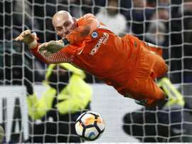Caballero is Chelsea's cup keeper. AFP
