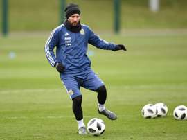 Otamendi felt Argentina were lacking without Messi. AFP