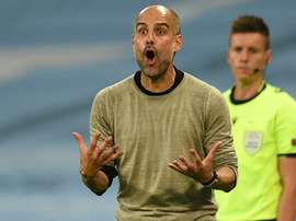 Pep Guardiola is aware Man City face a tough Champions League tie with Lyon on Saturday. AFP