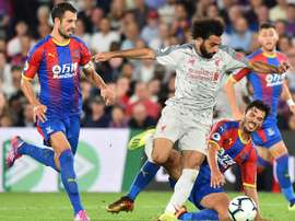 Liverpool's Mohamed Salah was involved in controversy at Crystal Palace. AFP