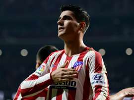 Alvaro Morata helped Atletico Madrid get the three points versus Athletic Bilbao. AFP