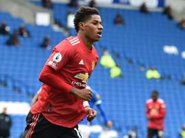 Marcus Rashford has been honoured for his campaign to tackle child food poverty. AFP