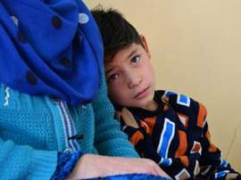 Murtaza and his family were forced to flee their home. AFP