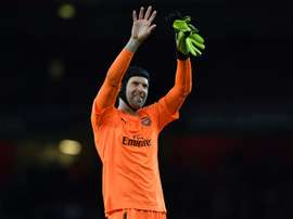 Petr Cech, todo un símbolo bajo palos. AFP