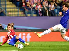 Fuchs in awe of Atletico's amazing Griezmann. AFP