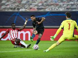 Man City got an easy 0-1 victory at Olympiakos in the Champions League. AFP