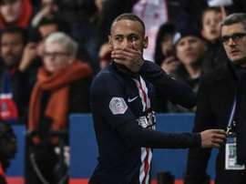 Neymar prend un match de suspension. AFP