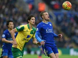 Timm Klose (L) was full of praise for his teammates after Norwich City's comeback. AFP