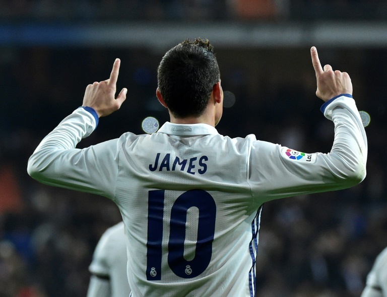 james rodriguez jersey number real madrid