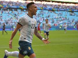 Martinez, Aguero goals send Argentina into Copa America quarters. AFP