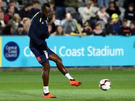 Bolt se juega su futuro en en el fútbol el próximo viernes. AFP