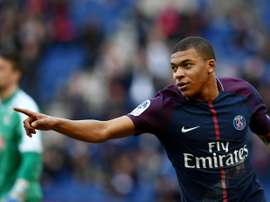 Mbappe's two goals earned the Parisians three points. AFP