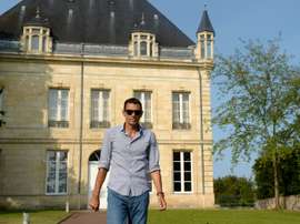 Poyet leaves Bordeauxs training ground on Friday morning. AFP