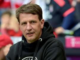Stendel lost his opening game as Hearts manager. AFP