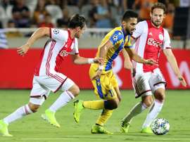 Ajax finish with 10 men and a goalless draw in Cyprus.