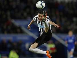 Almiron kisses goodbye to the rest of his season. AFP