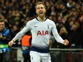 Eriksen got the key goal. AFP
