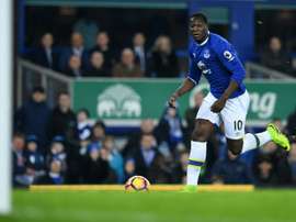 Lukaku scored Everton's opener in the 4-0 victory. AFP