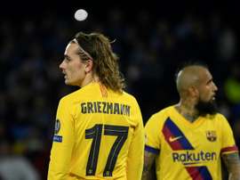 Antoine Griezmann, reserva contra o Bayern de Munique. AFO