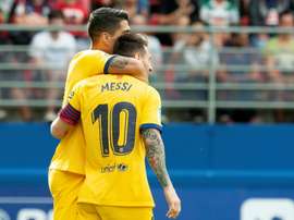 Le Barça, leader de la Liga après la défaite du Real. AFP