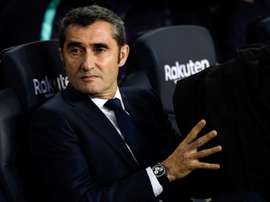 Ernesto Valverdes Barcelona could win La Liga if they beat Alaves on Tuesday. AFP