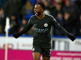 A figura maior do triunfo dos 'cityzens': Raheem Sterling. AFP
