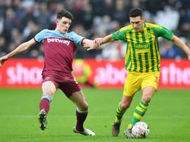 West Ham lost 0-1 to WBA in the FA Cup. AFP