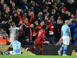 Salah is out. AFP
