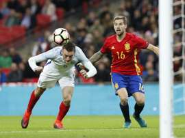 Vardy ne jouera plus avec l'Angleterre. AFP