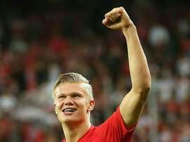 Haland scored a hat-trick. AFP