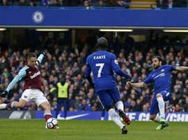 Off the bench, Hernandez levelled the score at Stamford Bridge. AFP