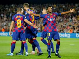 Um Barcelona renovado para enfrentar a Inter. AFP