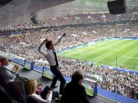 France and Croatia played in front of an incredibly large TV audience. AFP