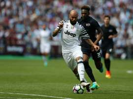 Simone Zaza will be on loan to Valencia from Juventus until the end of the season. AFP
