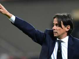 Inzaghi will be staying at Lazio for the near future after signing new deal. AFP