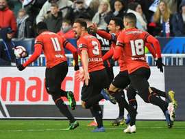 Mbappe sent off as PSG lose French Cup final to Rennes. AFP