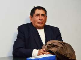 A picture released by Guatemalas Foreign Ministry shows Guatemalan Football Federation former president Brayan Jimenez, at La Aurora international airport in Guatemala City on March 1, 2016 moments before being extradited to the United States
