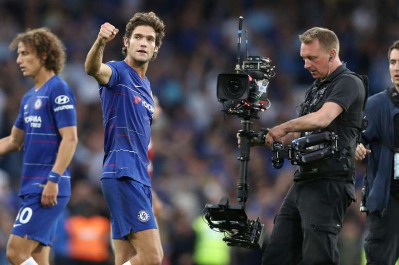 Marcos Alonso has enjoyed an impressive start to the season for Chelsea. AFP