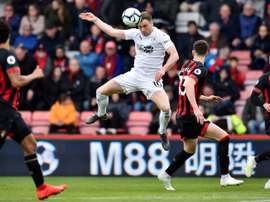 Barnes scores for Burnley. AFP