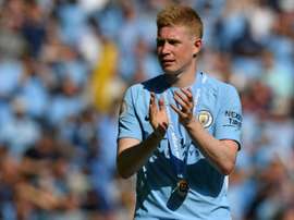 De Bruyne was key in City's record-breaking season. AFP