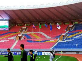 The match between the two Koreas ended goalless in closed doors encounter. AFP