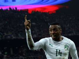 Jonathan Kodija got on the score sheet in Ivory Coast's victory over Zambia. AFP