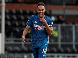 Aubameyang has signed a new deal. AFP