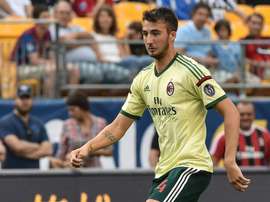 Bryan Cristante, pictured on July 27, 2014, has signed a six-month deal that could become permanent at the end of the season with Palermo