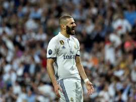 Real Madrids French forward Karim Benzema. AFP