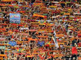 Lens are back in Ligue 1, but fans will be locked out for some time. AFP